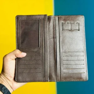 Premium Leather Wallet for Men – Dark Brown