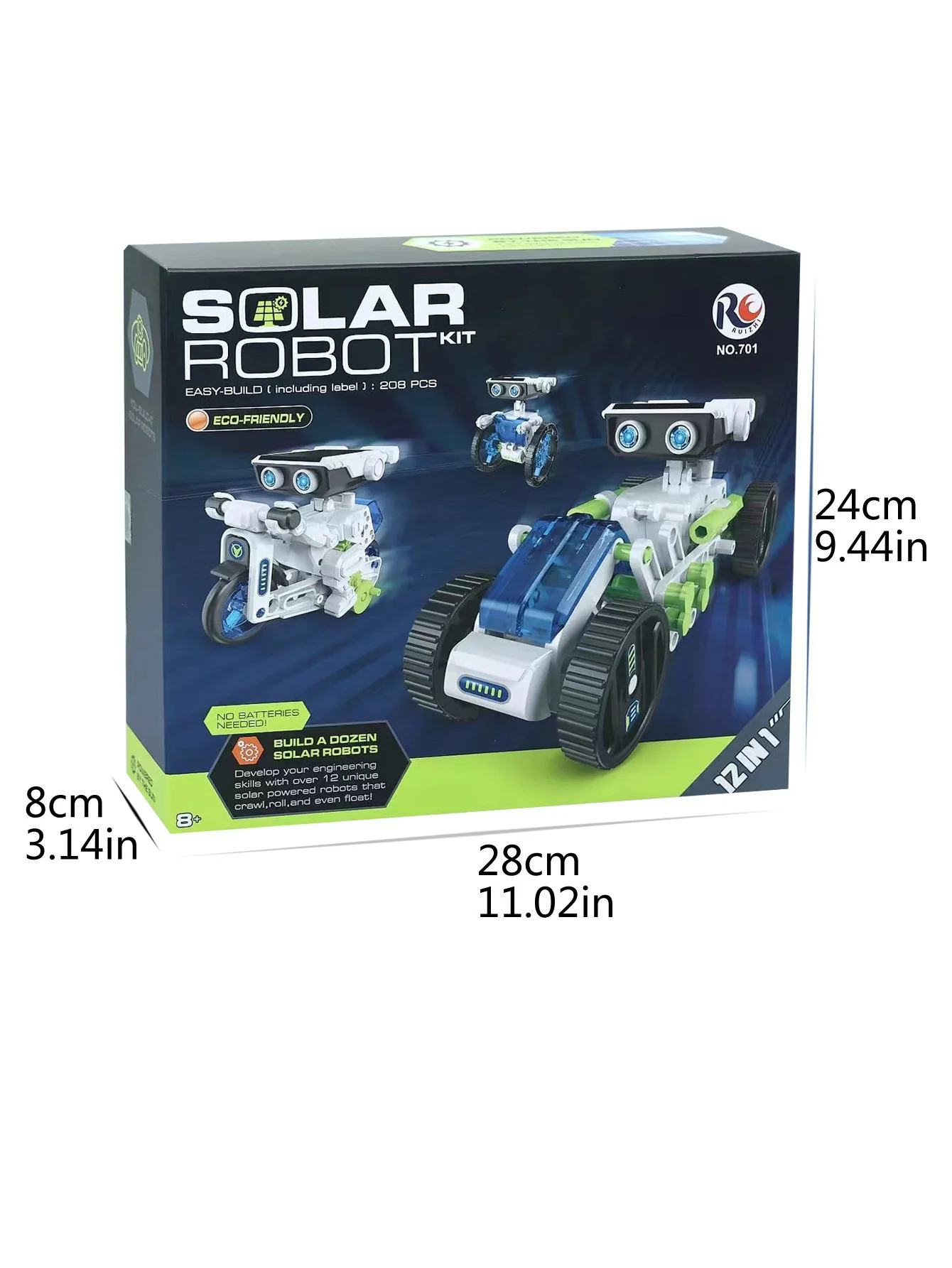 Cross-Border Kidsren's Educational Toys Solar Self-Assembled Science and Education Building Blocks 12-in-1 Handmade DIY Programming Assembly(Clone-43) - Image 2