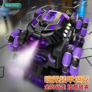 Remote Control Tank Six-Wheel Stunt Car 2.4g Gesture Sensor Deformation Swing Arm Climbing Remote Control Car